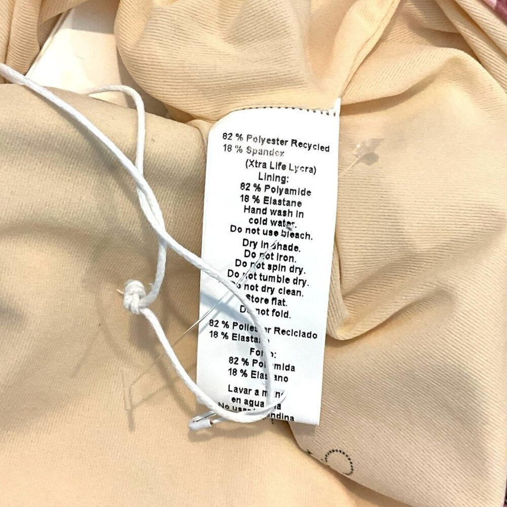 NWT Carolina K Liset One Piece Swimsuit Sepia Jungle Deep V Neck Back Size XS - Picture 9 of 10